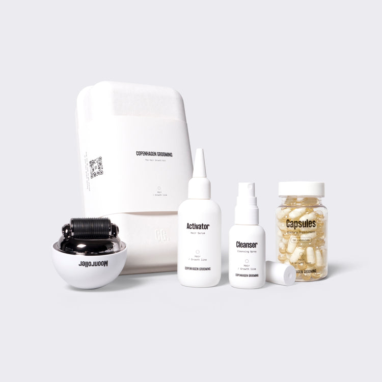 Hair Growth Kit + Capsules Hair Growth Copenhagen Grooming Denmark 50 Dages Forbrug
